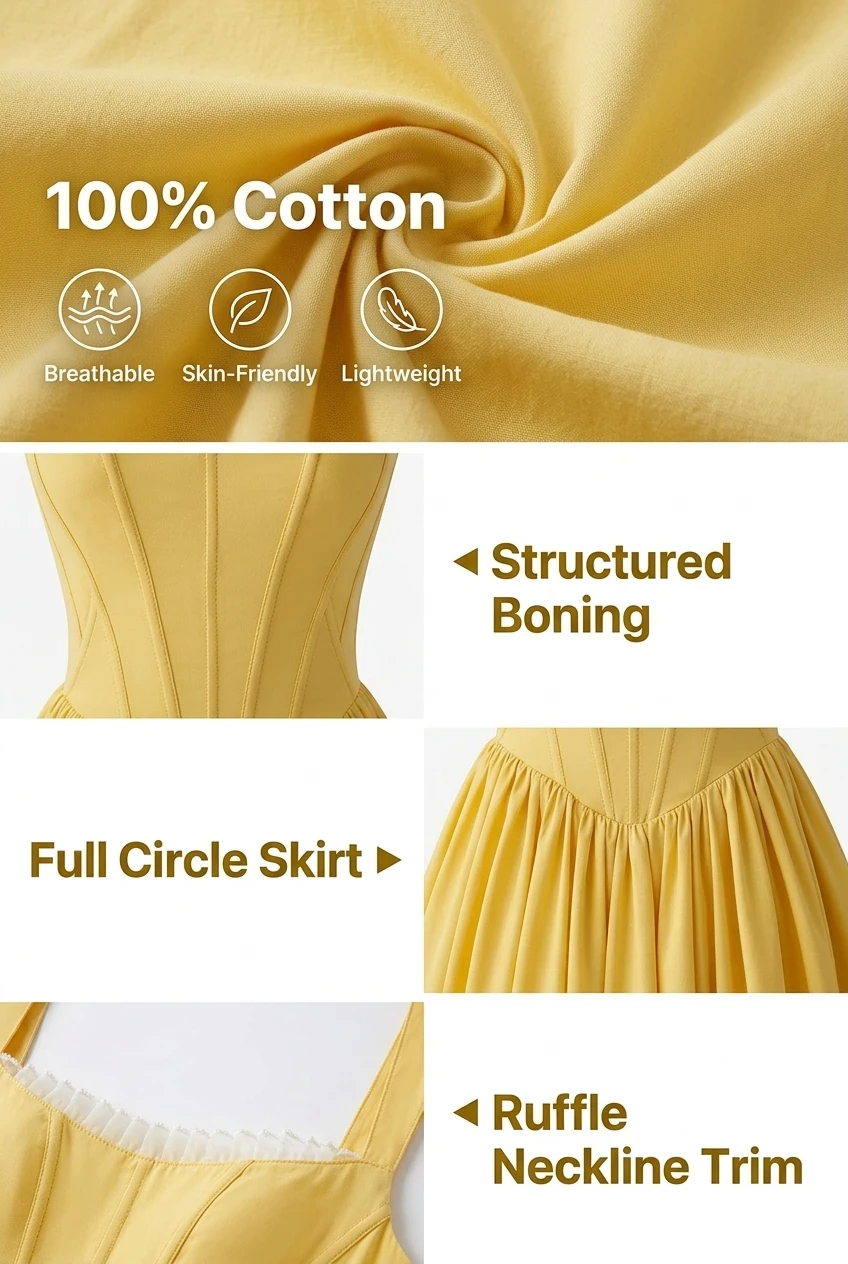 AI-generated product infographic with feature callouts